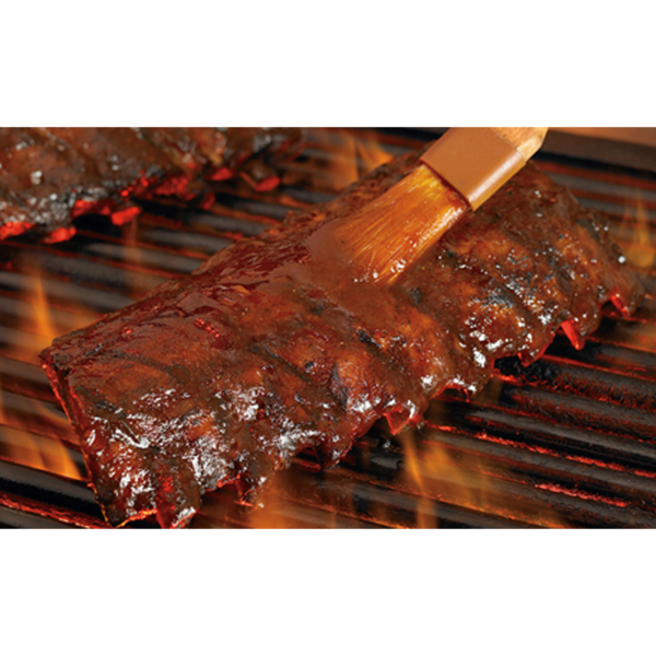 COSTELINHA SUÍNA NA BRASA TEMPERADA AO MOLHO BARBECUE